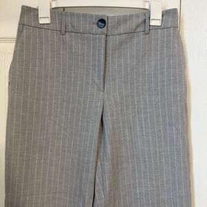 Gray and white Pinstripe Trousers